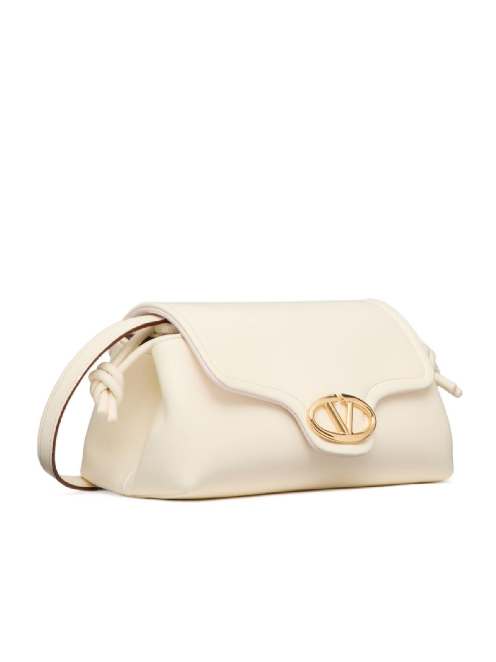 Valentino Garavani VLogo Plaque Foldover Top Shoulder Bag | Senser US