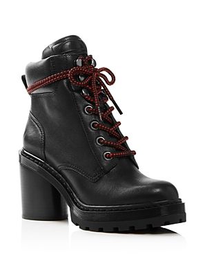 Marc Jacobs Women's Crosby Round Toe Leather Platform Hiking Boots | Bloomingdale's (US)