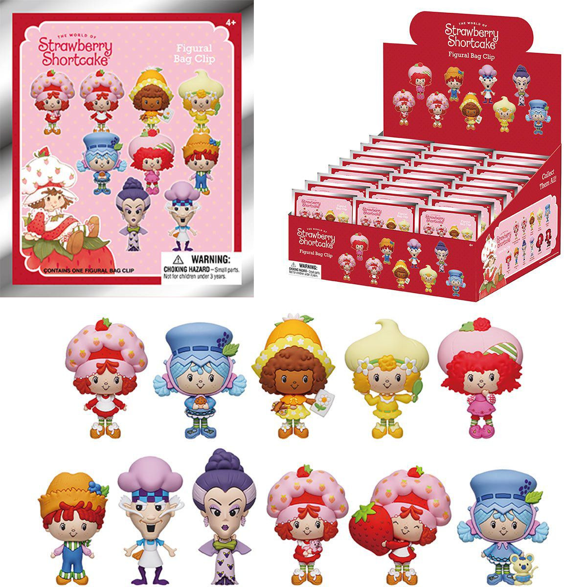 Monogram Strawberry Shortcake - The World of Strawberry Shortcake 1pc 3D Figure Bag Clip Blind Ba... | Target