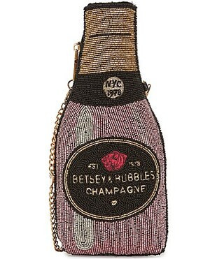 Betsey Johnson Bubbles Beaded Novelty Crossbody Bag - Pink | Dillard's