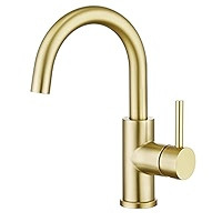 CREA Bar Sink Faucet, Sink Faucet Single Hole for Bathroom Kitchen Small RV Campers Faucet Brushe... | Amazon (US)