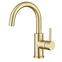 CREA Bar Sink Faucet, Sink Faucet Single Hole for Bathroom Kitchen Small RV Campers Faucet Brushe... | Amazon (US)