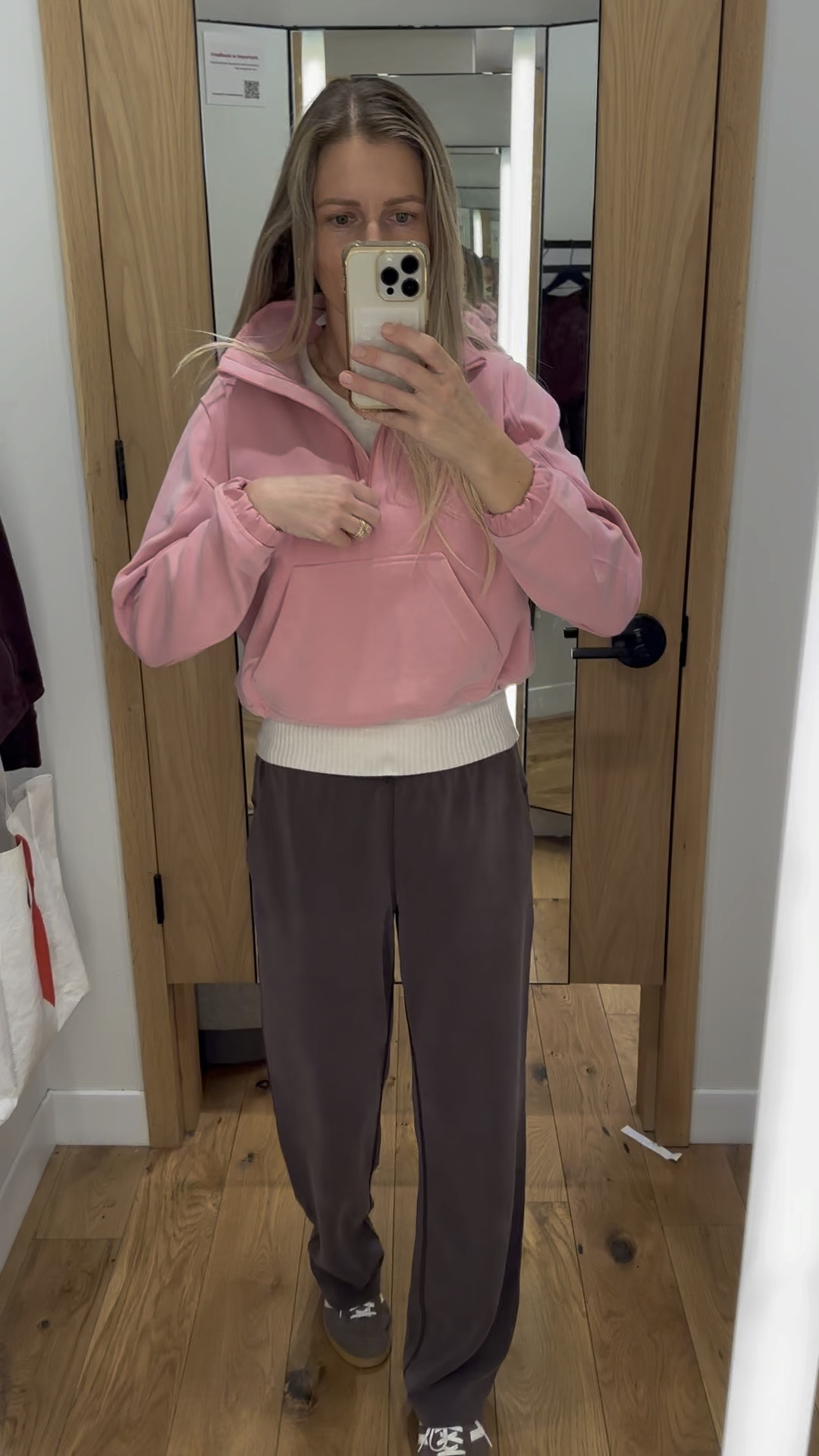 (Oops.. forgot to mute this 🙉)

This half-zip sweatshirts is so soft and so comfortable and this color makes me dream of spring already! 🌸  Such a cute and subtle pink, it’s actually going to be the color of spring/summer 2025!

The pants are some of my most worn pair and they come in a matching pink as well and are on SALE! 

Wearing size 4 top / pants 6

#activewear #athleisure #casual #comfort #loungewear #momfit #dropoffoutfit #espresso #pink #lululemon #lululemonsale #lululemonpicks #sneakers #coolmomstyle #beltbag #softstreme #sporty #powderpink #colortrend #lululemonsalepicks
#suedesneakers #adidasspezial

#LTKSaleAlert #LTKFindsUnder100 #LTKMostLoved