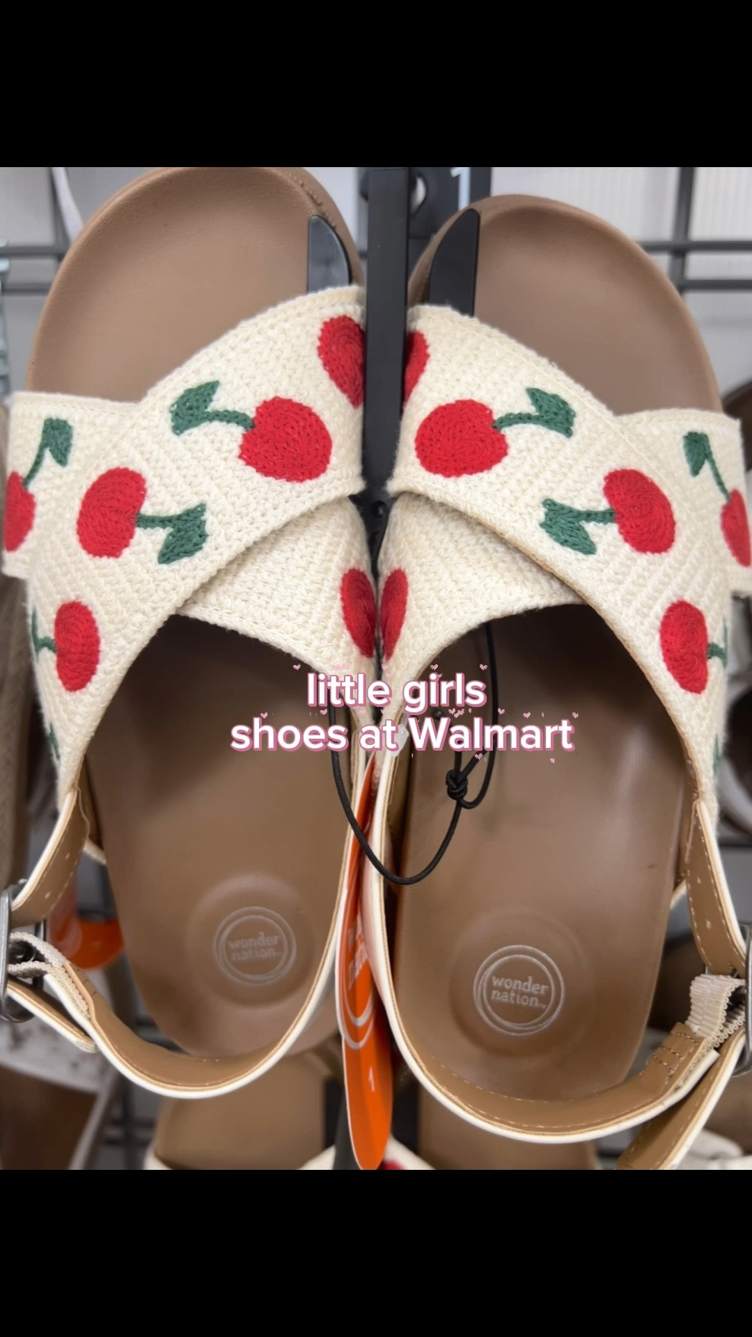 Little girls spring/summer shoes at Walmart 