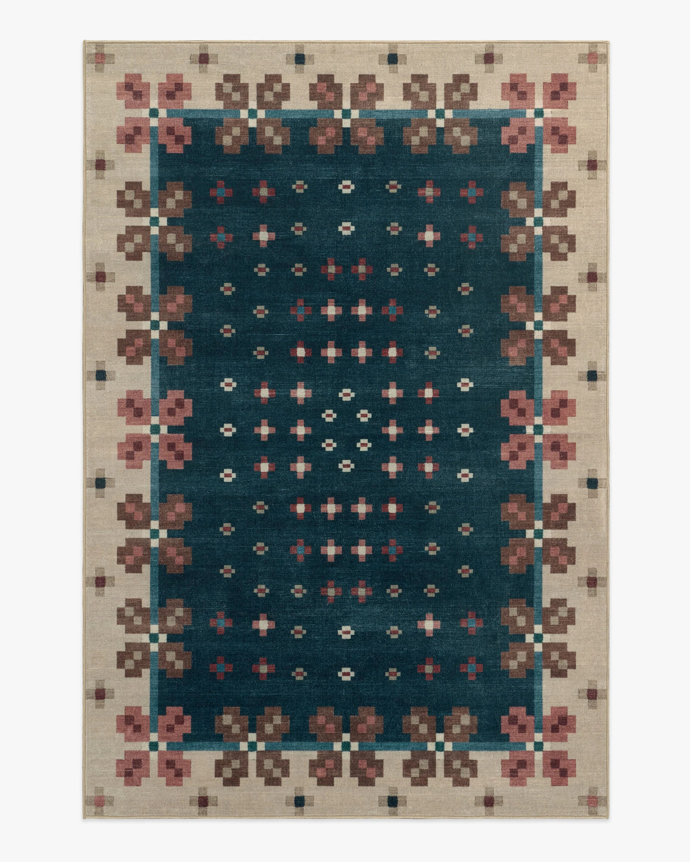 Clove Navy Rug | Ruggable