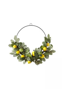 Crown & Ivy™ Lemon Hoop Wreath | Belk
