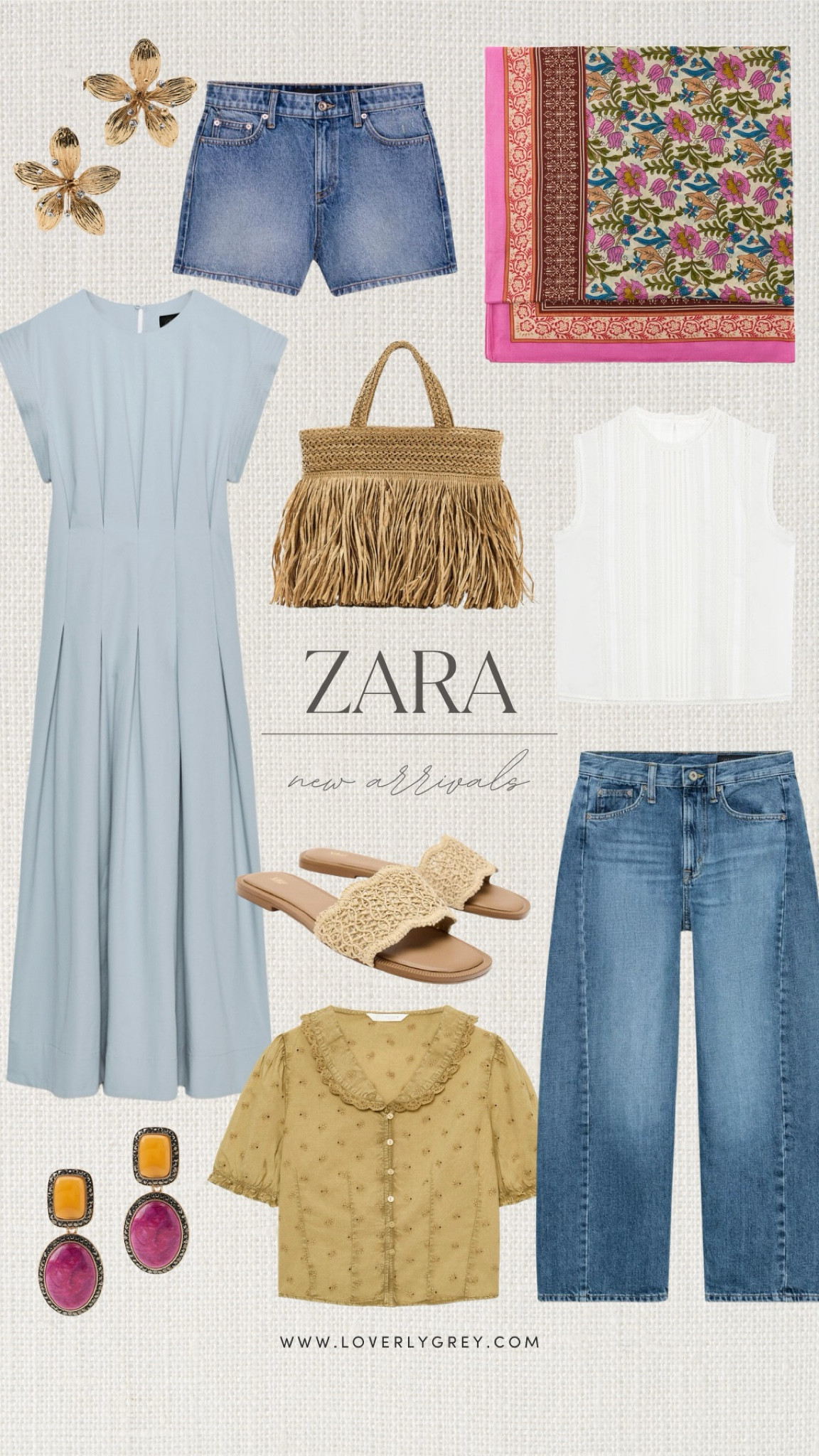 Loving these new arrivals from Zara! 😍 They have so many good colors for summer!

Loverly Grey, Zara, summer outfits, denim shorts, sandals, barrel jeans, maxi dress, blouse 

#LTKSeasonal