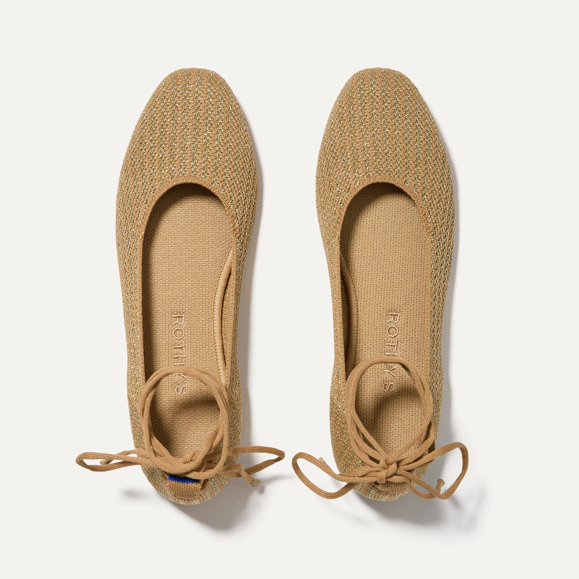 The Square Wrap in Gold Stripe | Women's Shoes | Rothy's | Rothy's