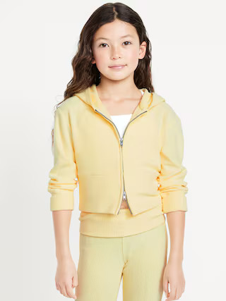 CozePlush 2-Way-Zip Hoodie for Girls | Old Navy (US)