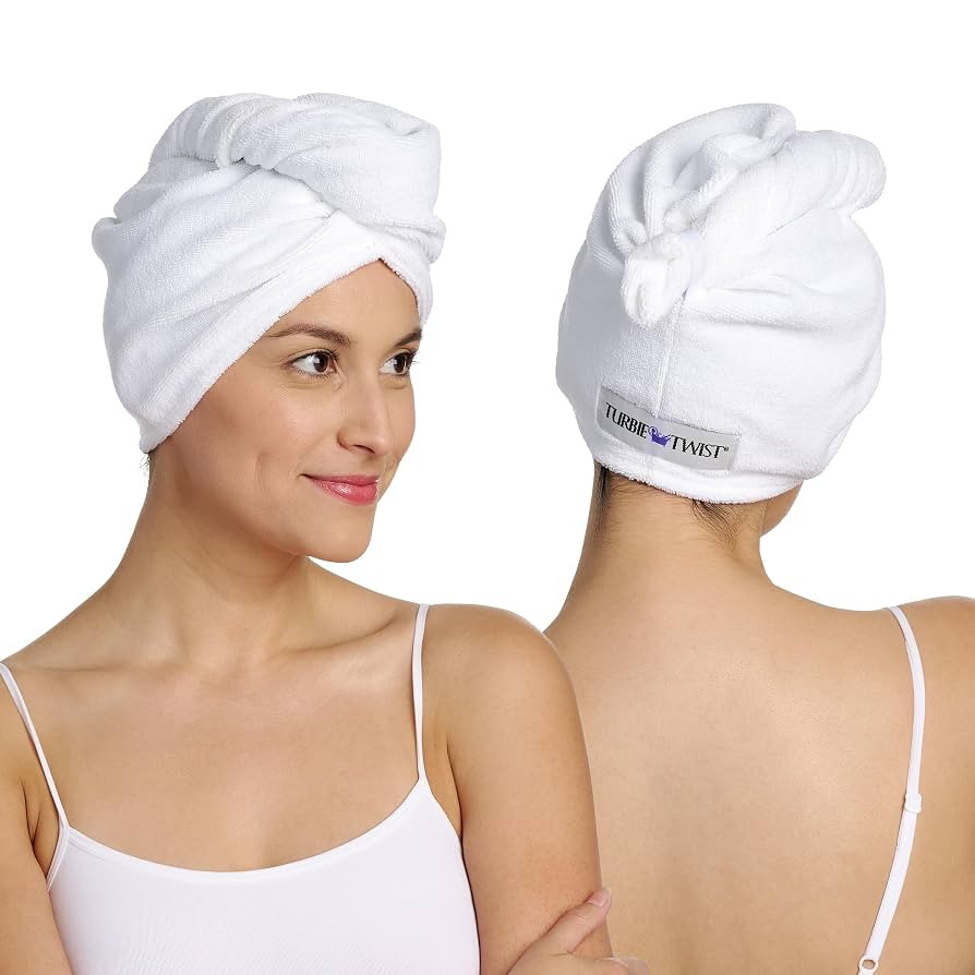 Turbie Twist 2-Pack Microfiber Hair Towel for Beauty, Travel, Gifting - Hair Wrap Turban for Stra... | Amazon (US)