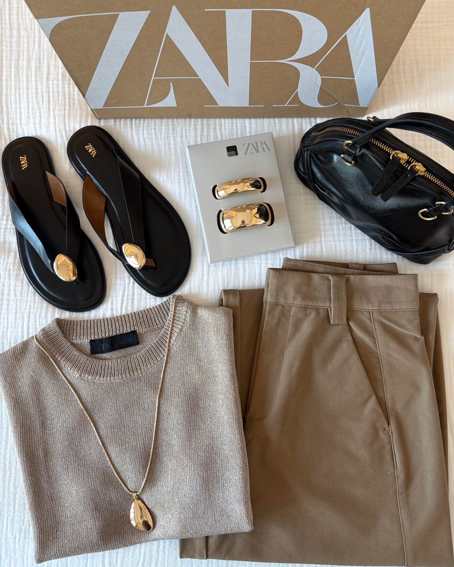 ZARA NEW-IN OUTFIT INSPO 🍃✨ I’m wearing size XS in the pants and size S in the knit shirt 🤍

#LTKFashionMonth #LTKstyletip #LTKautumn