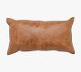 Gaona Leather Lumbar Pillow | Pottery Barn (US)
