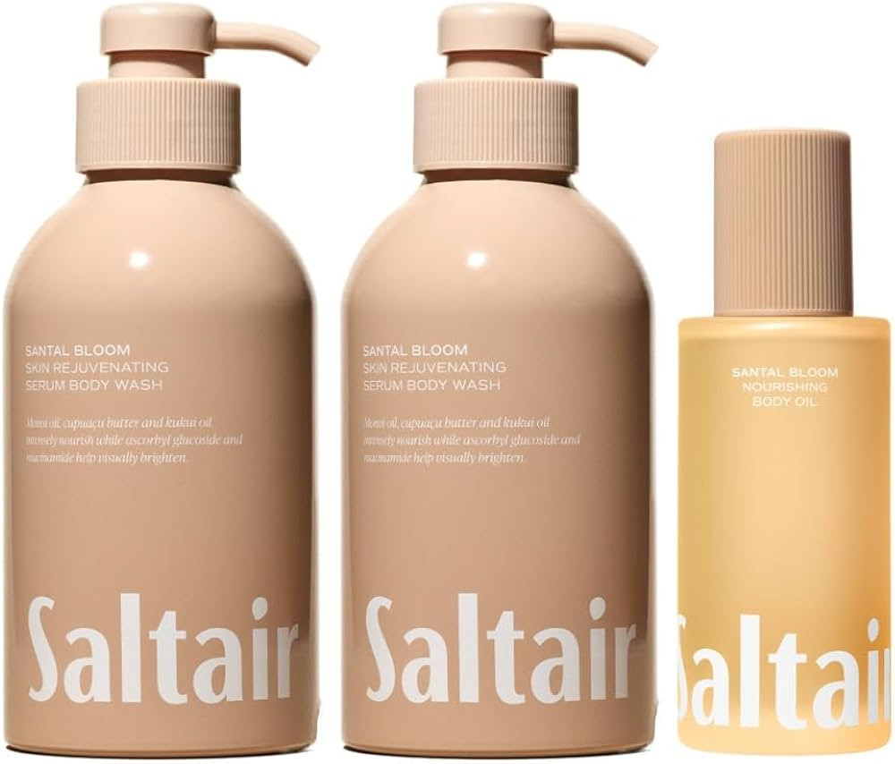 Saltair Body Oil and 2-Pack Body Wash Set – Moisturizing Cleanser and After-Shower Skincare Duo... | Amazon (US)