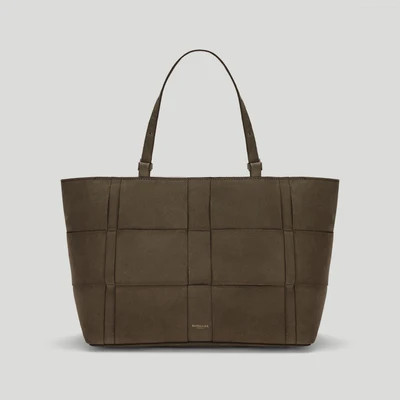 DeMellier The Florence in Hazel Suede Leather Tote & Work bag | DeMellier