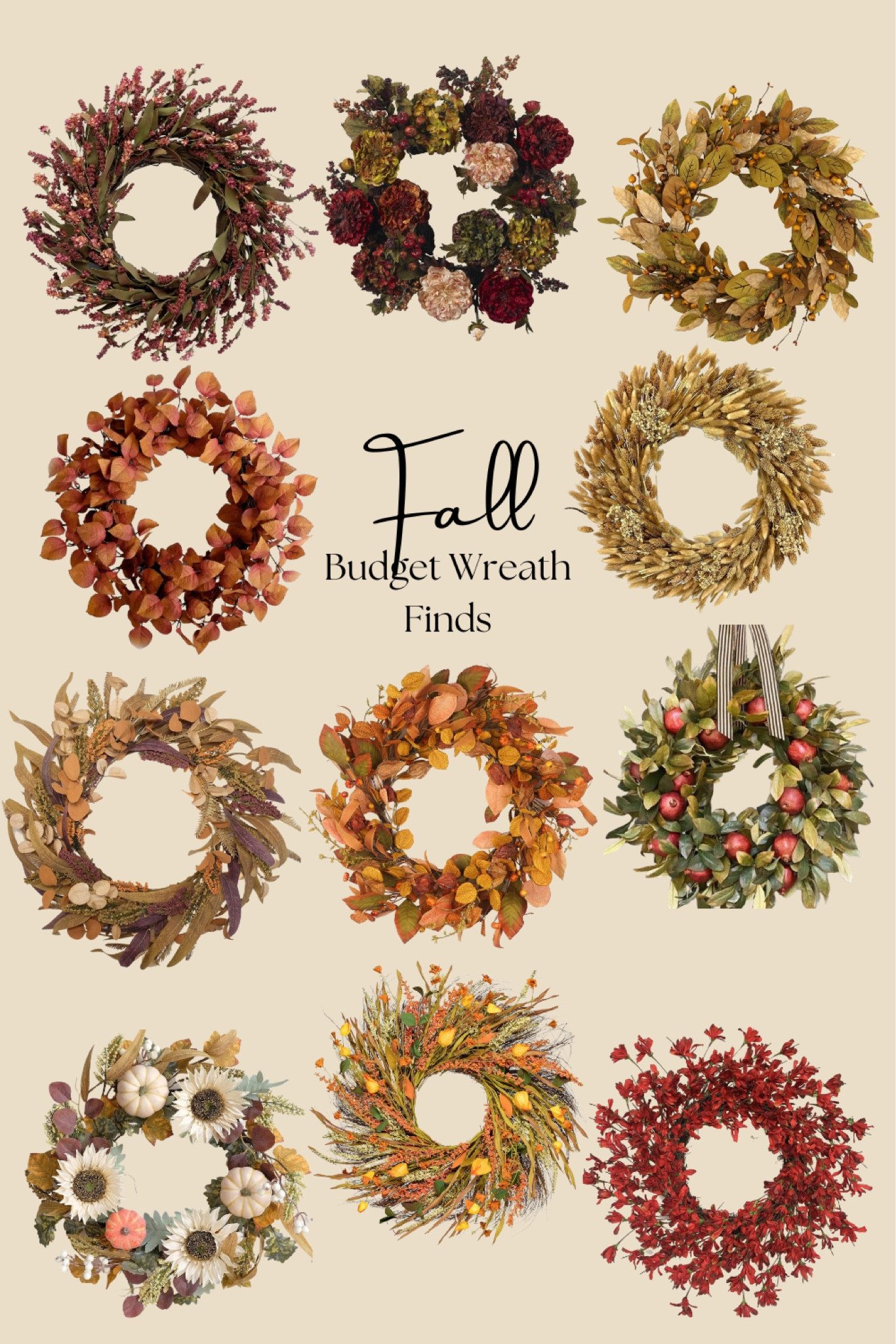 Beautiful budget friendly fall wreath finds for your front door 

#LTKhome #LTKstyletip #LTKSeasonal