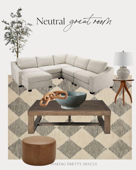 Shop my neutral great room! 

Sectional, World Market, coffee table, end table, area rug, olive tree, lamp

#LTKstyletip #LTKsalealert #LTKhome