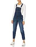 Motherhood Maternity Women's Indigo Blue Side Panel Skinny Ankle Length Denim Overalls, Dark Wash, E | Amazon (US)