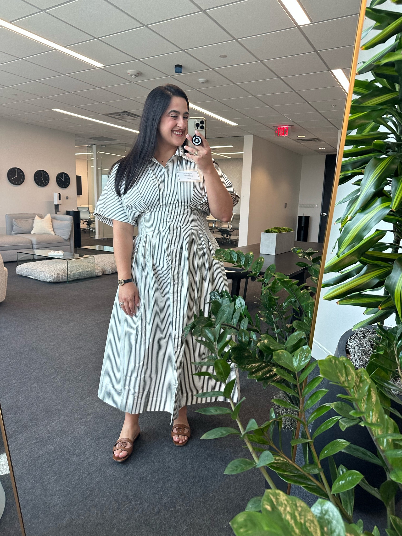 Obsessed with this dress and the flattering waistline! It comes in many different colors too. 

#LTKSeasonal #LTKStyleTip #LTKMidsize