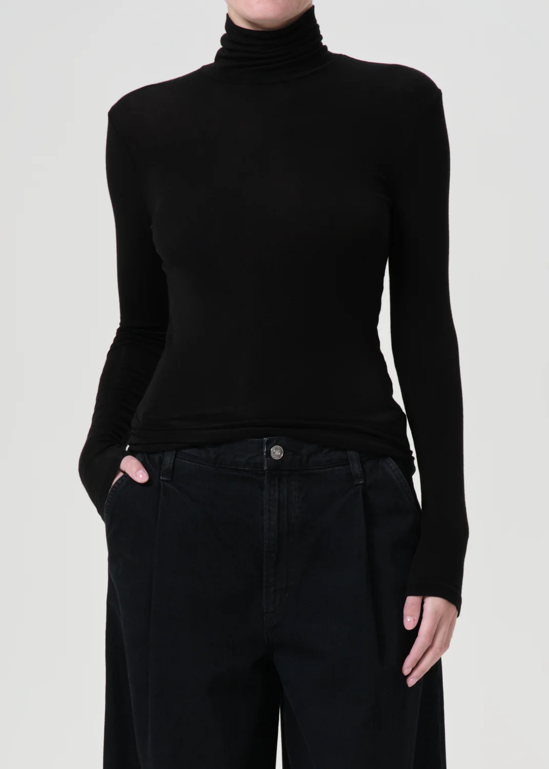 Pascale Turtleneck in Black | AGOLDE