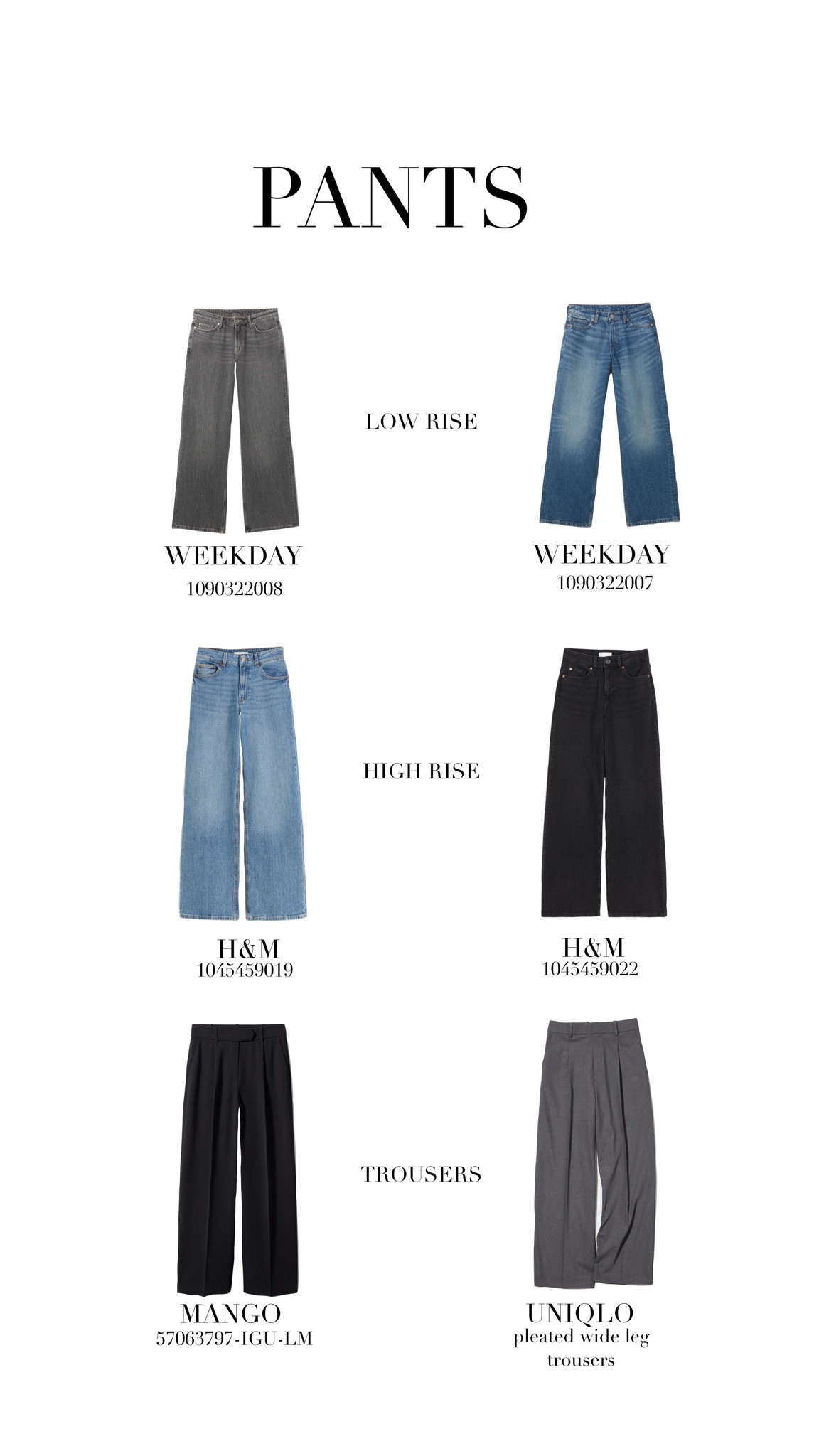 Pants for all occasions. Wide leg, low rise, high rise and trousers

#LTKworkwear #LTKHoliday #LTKfindsunder50