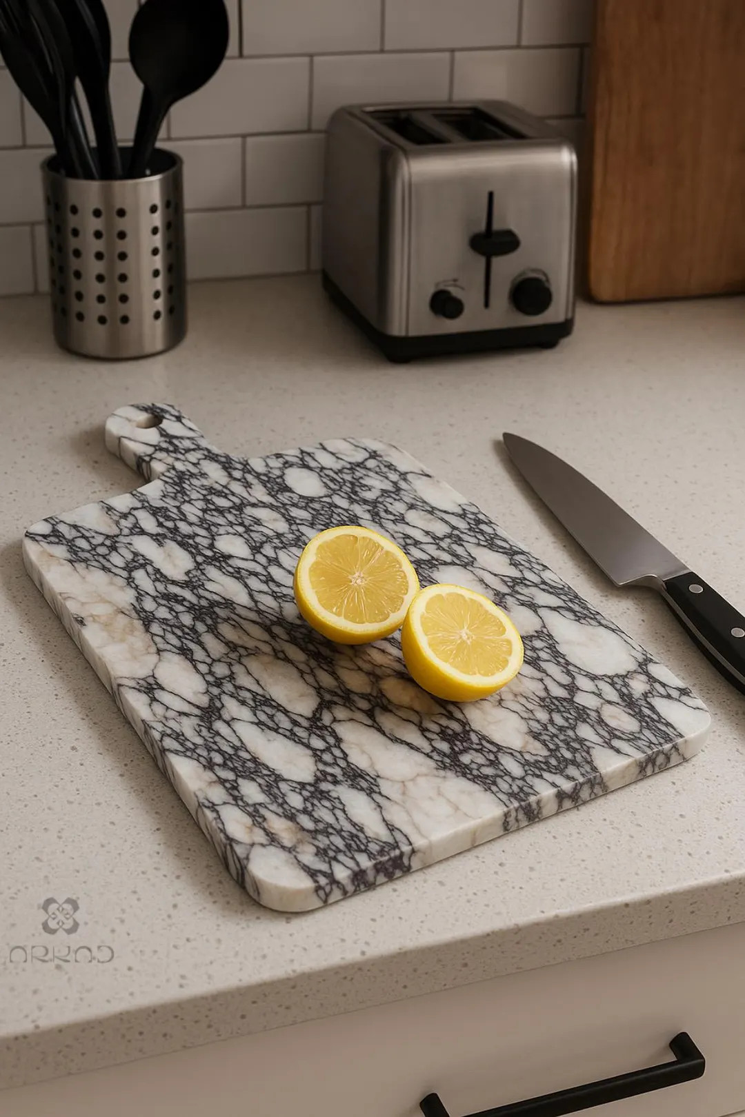 Chopping Board - Calacatta Viola Marble - Natural Stone Cutting & Serving Board • Luxury Kitche... | Etsy (US)