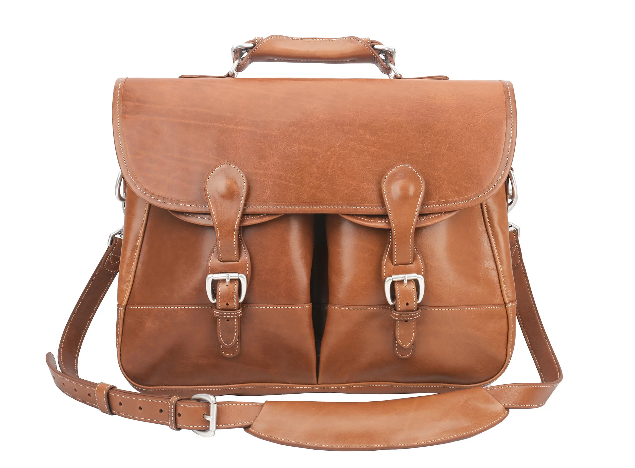 Burke & Wills Laptop Bag in Florentine Leather | Barrington Gifts