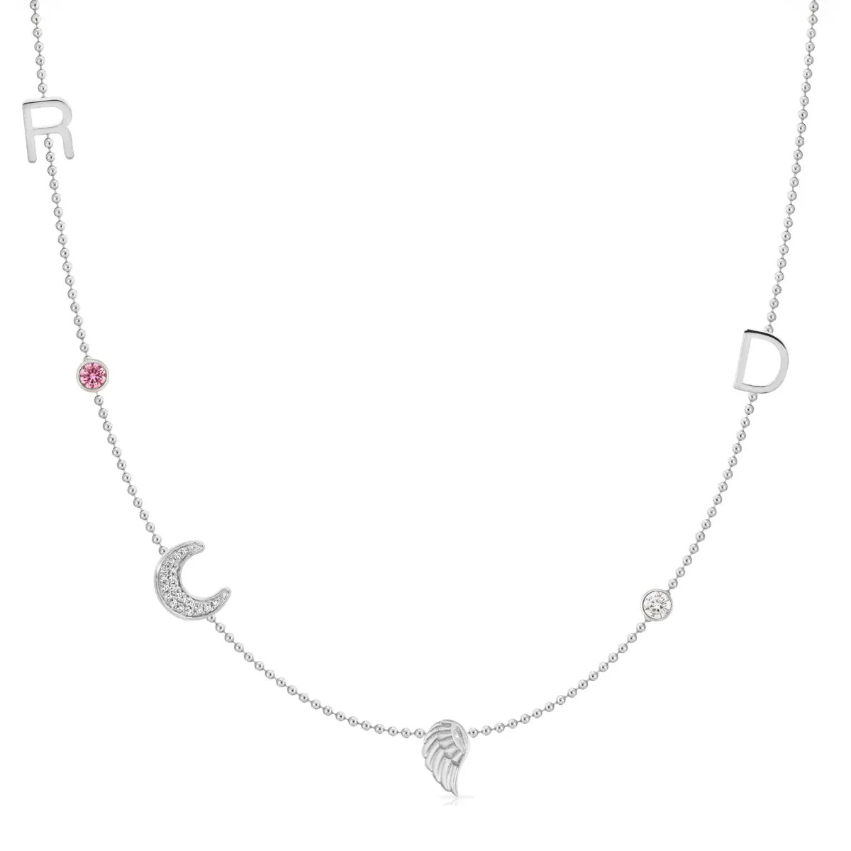 Custom Gold Necklace - 6 Letter | Maya Brenner UK