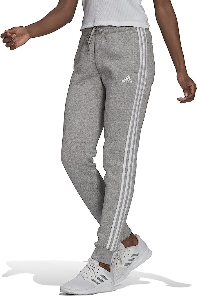 adidas Women's Essentials Fleece Tapered Cuff Pants | Amazon (US)