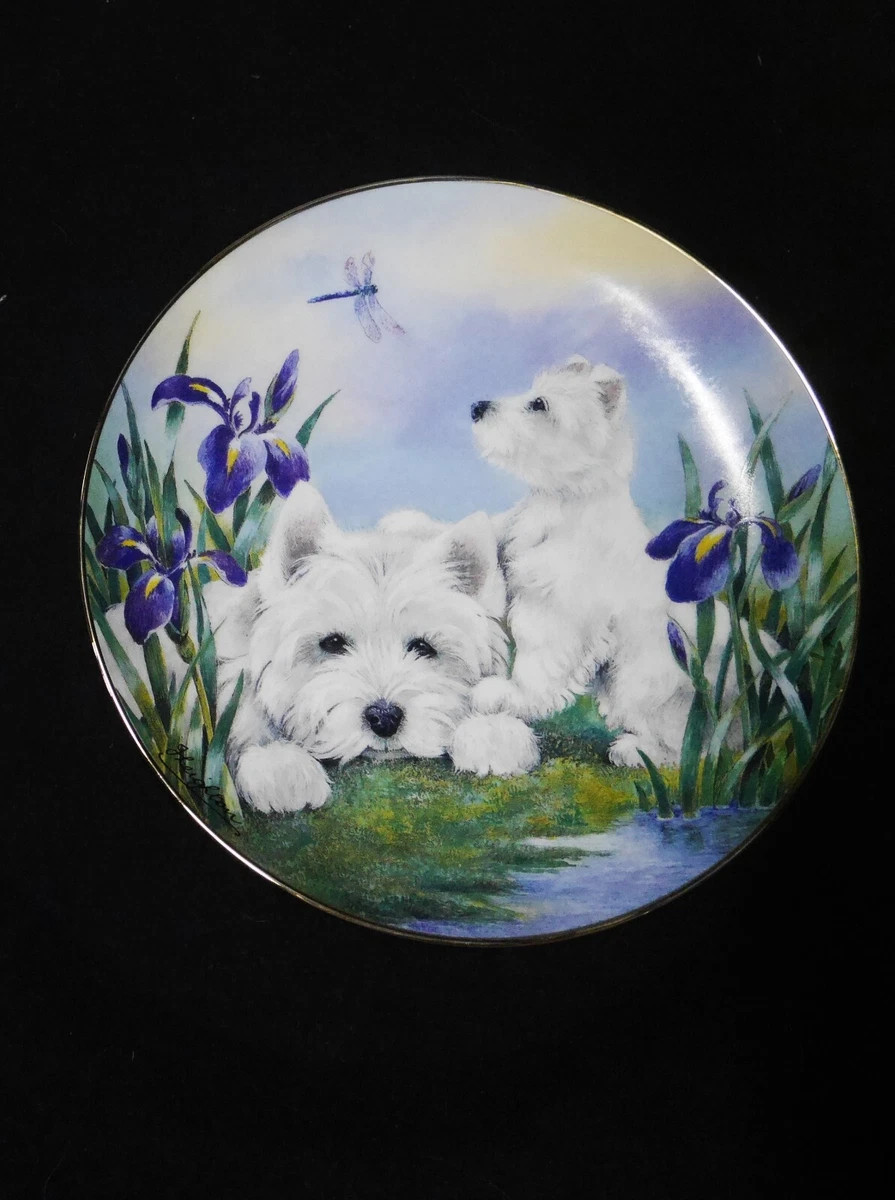DANBURY MINT Watch With Mother A1704 West Highland White Terrier Jamie Leighton | eBay US