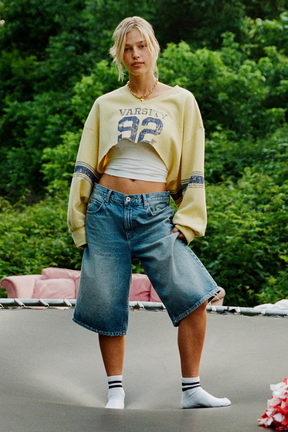 BDG Mega Mid-Rise Baggy Jort | Urban Outfitters (US and RoW)