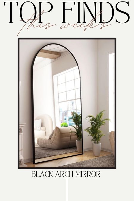 Large, black, arch mirror, full length, mirror, bedroom, mirror, large mirror 

#LTKhome #LTKMostLoved