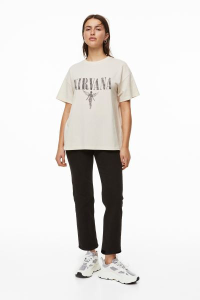 T-shirt oversize con stampa | H&M (FR, IT, ES, PT, BE)