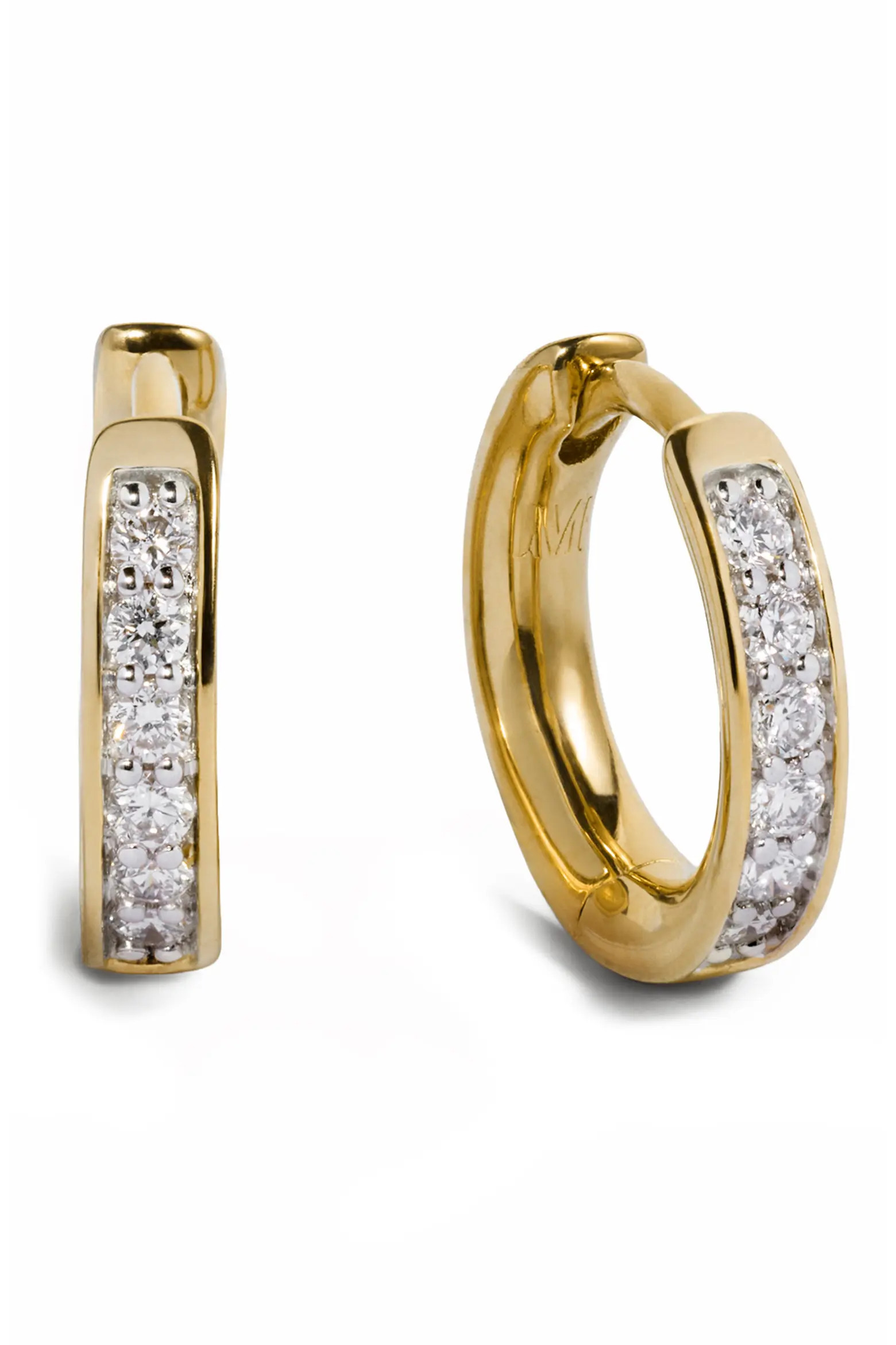 Essential Lab Grown Diamond Pavé Huggie Hoop Earrings (Women) | Nordstrom | Nordstrom