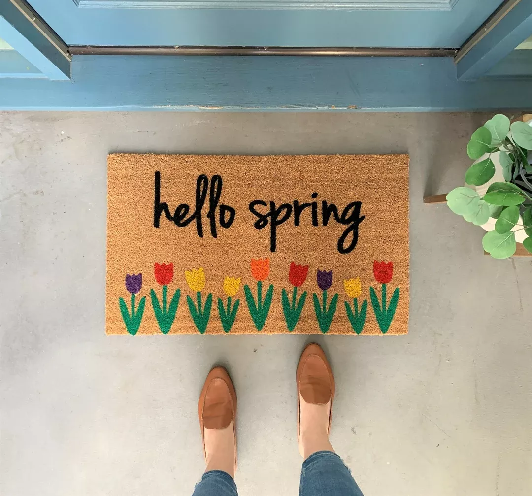 Daisy Doormat, Flower Doormat, Floral Door Mat, Spring Welcome Mats, Front  Door Decor, Spring Porch Decor, New Home Gift, Doormat Decor 