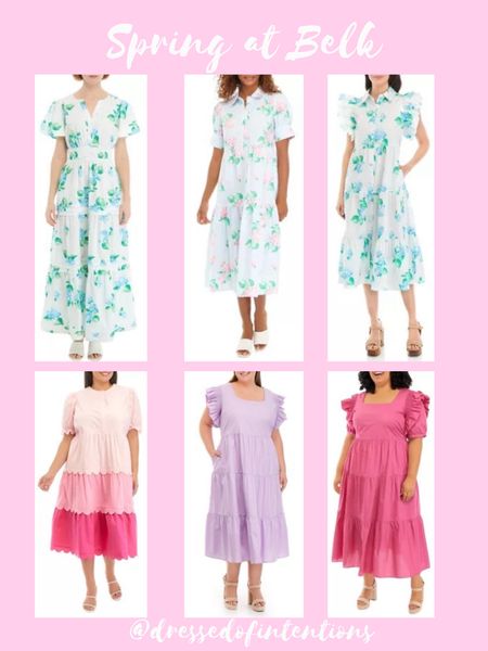 Beautiful spring dresses at Belk! I am always a fab of pinks and hydrangeas 

#LTKplussize #LTKSeasonal #LTKstyletip