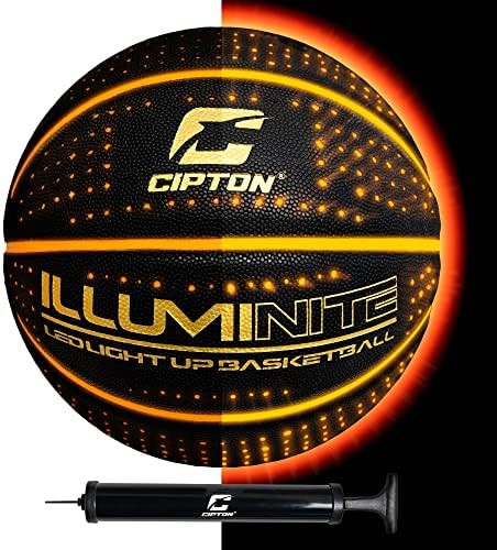 Glow in The Dark Basketball, LED Light Up Basketball for Ultimate Nighttime Games, 2 LED Bright L... | Amazon (US)