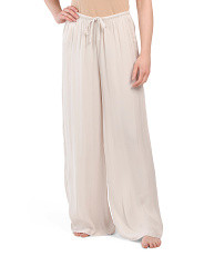 Crinkle Satin Lounge Pajama Pants | Marshalls