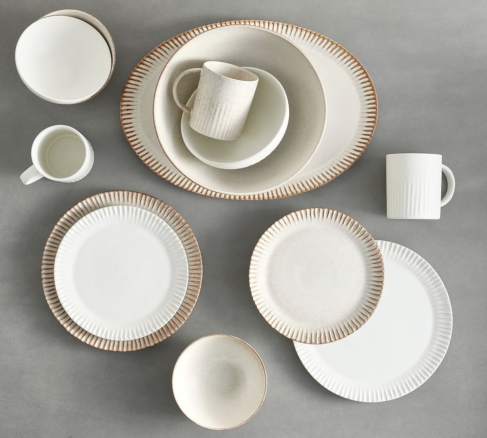 Ridge Textured Stoneware Dinnerware Collection | Pottery Barn (US)