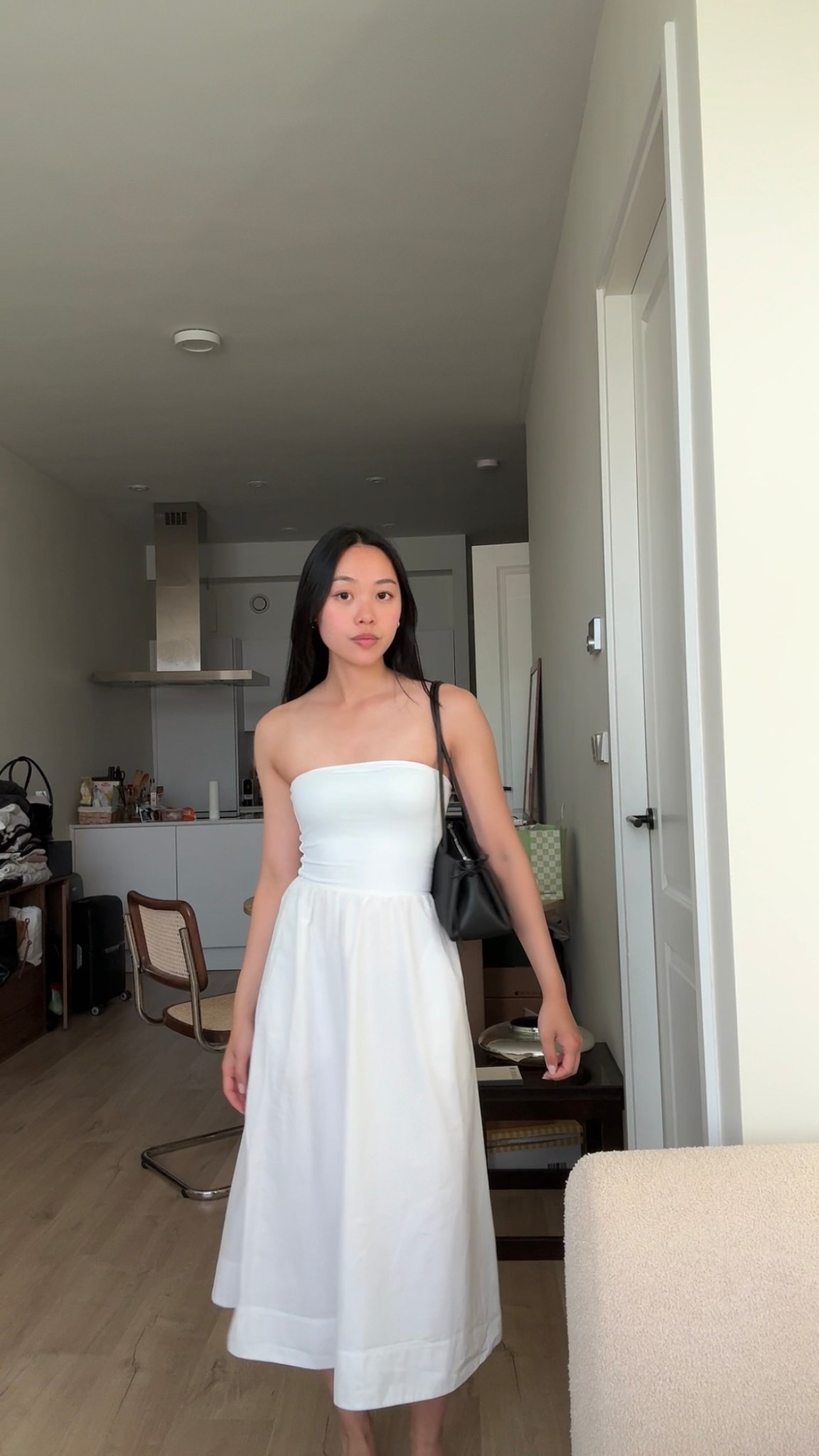 Summer must have: strapless dress from Aritzia and East West bag from Charles & Keith

#LTKStyleTip #LTKItBag #LTKTravel