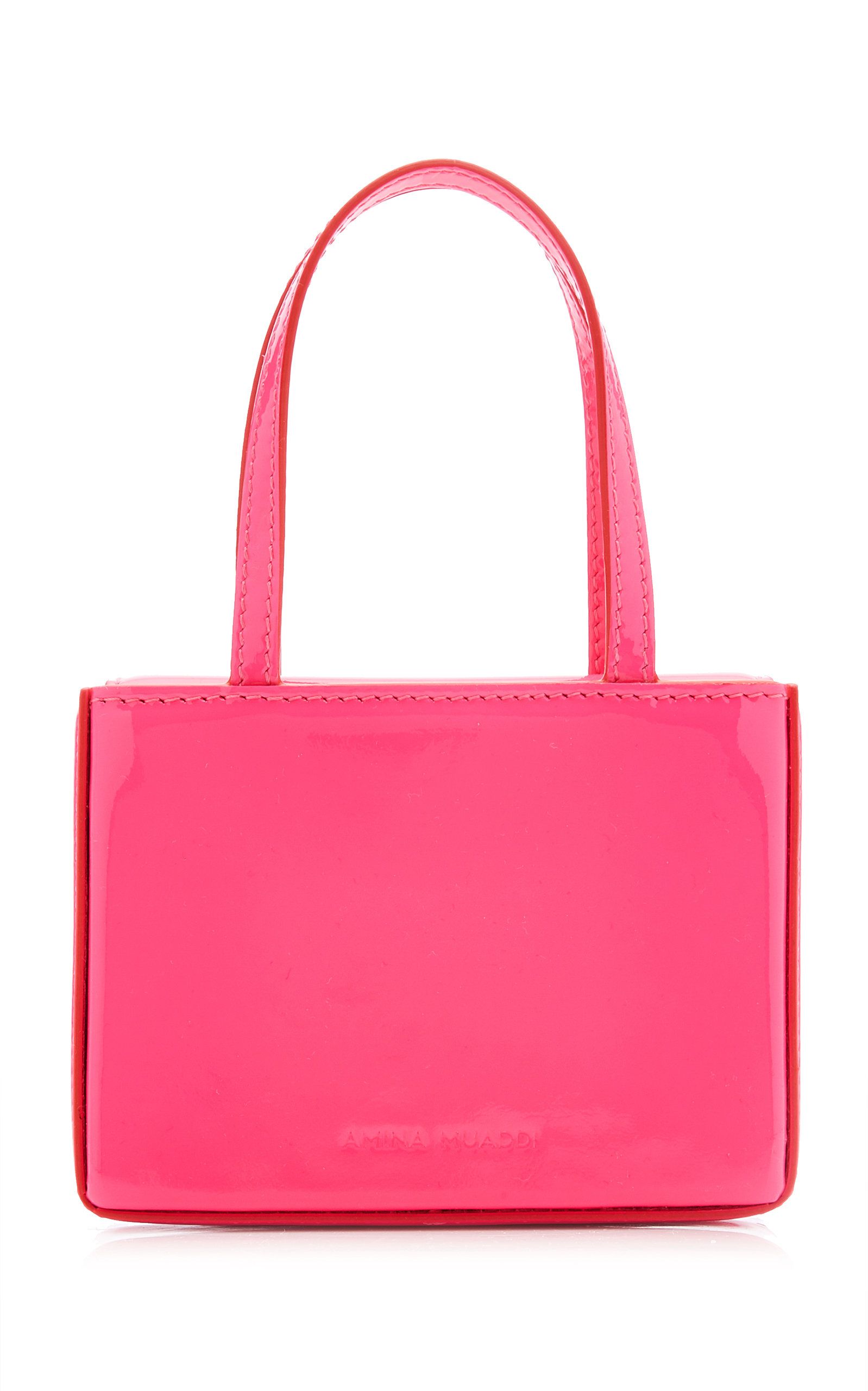 Super Amini Giorgia Patent Leather Top Handle Bag | Moda Operandi (Global)