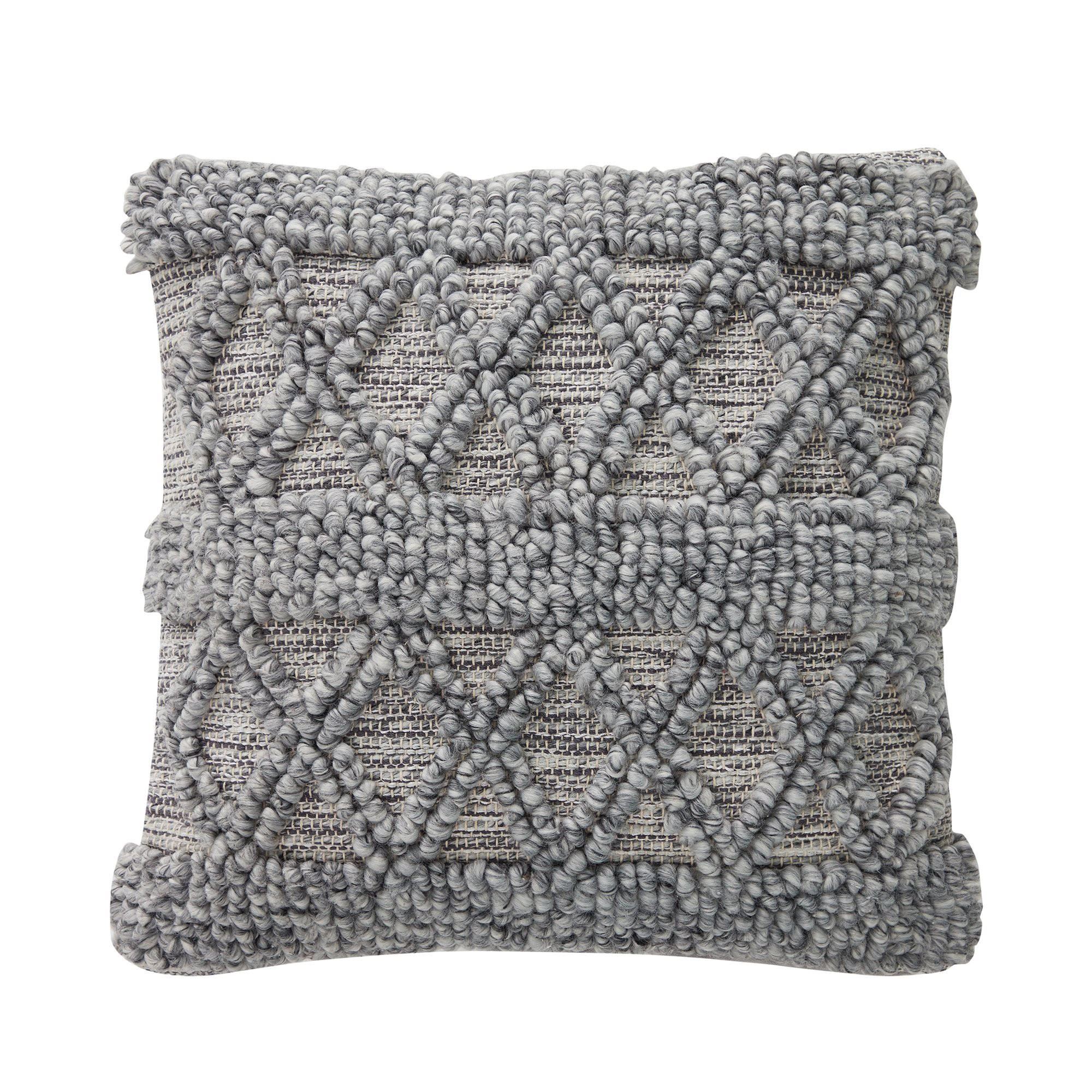 My Texas House McKinney Woven Square Decorative Pillow Cover, 20" x 20", Grey - Walmart.com | Walmart (US)