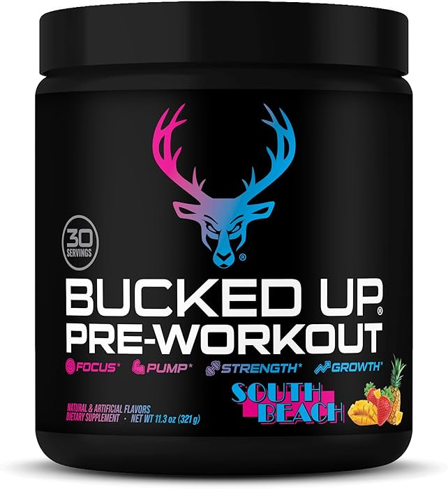 Bucked Up Pre Workout 6 Grams Citrulline, 2 Grams Beta Alanine, and 3 Other Registered trademarke... | Amazon (US)