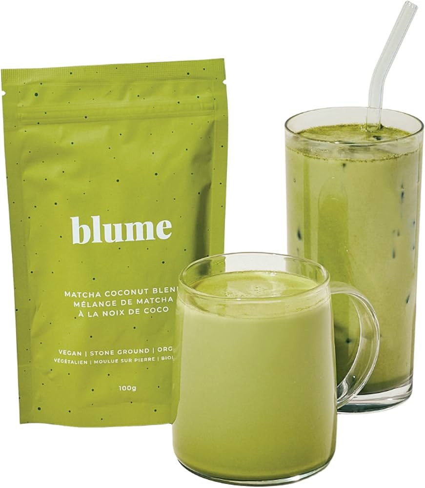 Blume Superfoods Latte Matcha Poudre de thé vert – Poudre de matcha avec noix de coco, L-théa... | Amazon (CA)