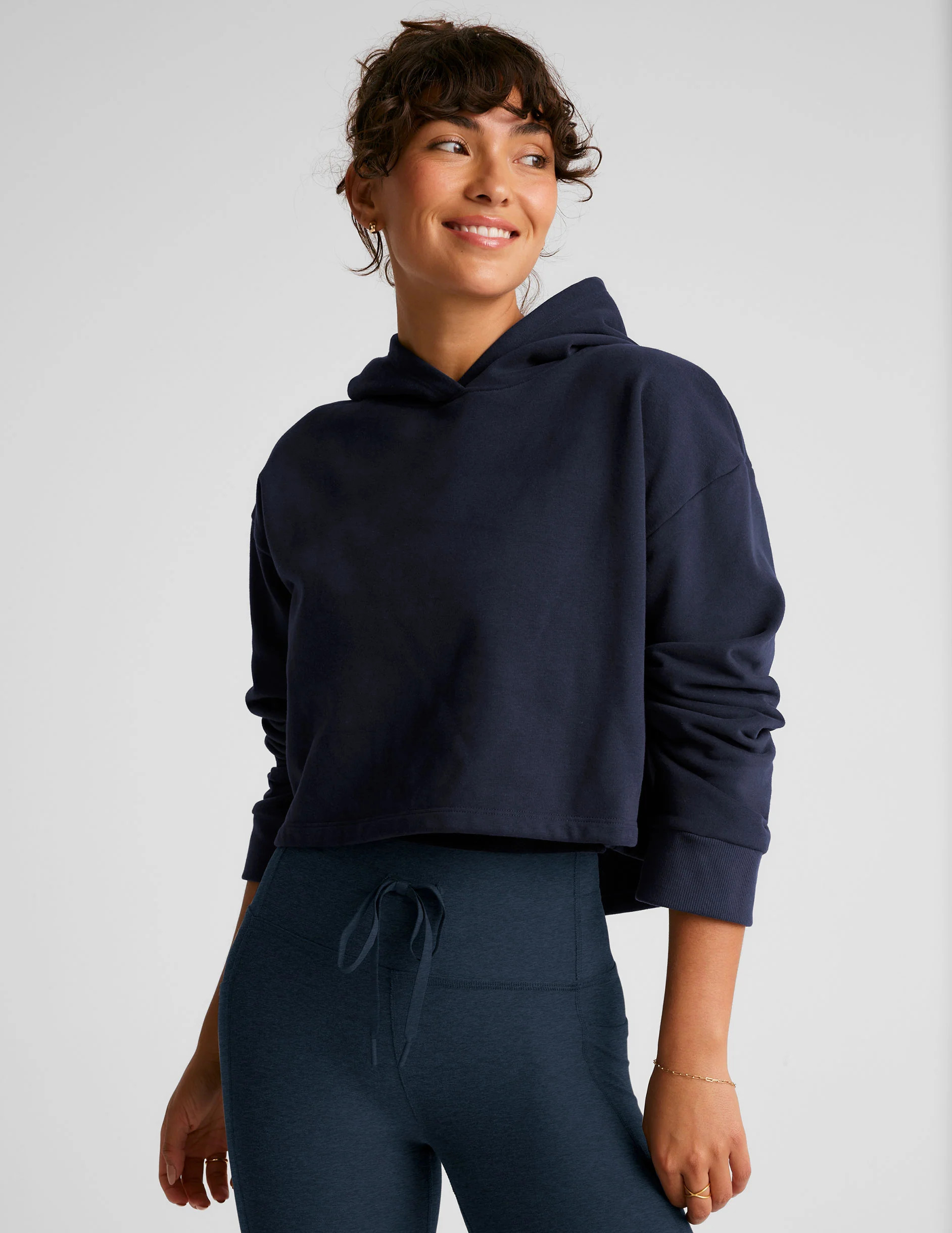 Happiness Cropped Hoodie | Beyond Yoga | Beyond Yoga