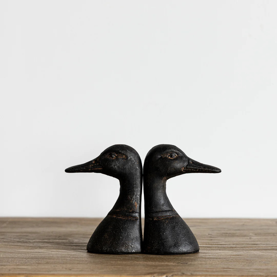 Iron Duck Head Bookends | By Luxe B Co. | luxe bCO