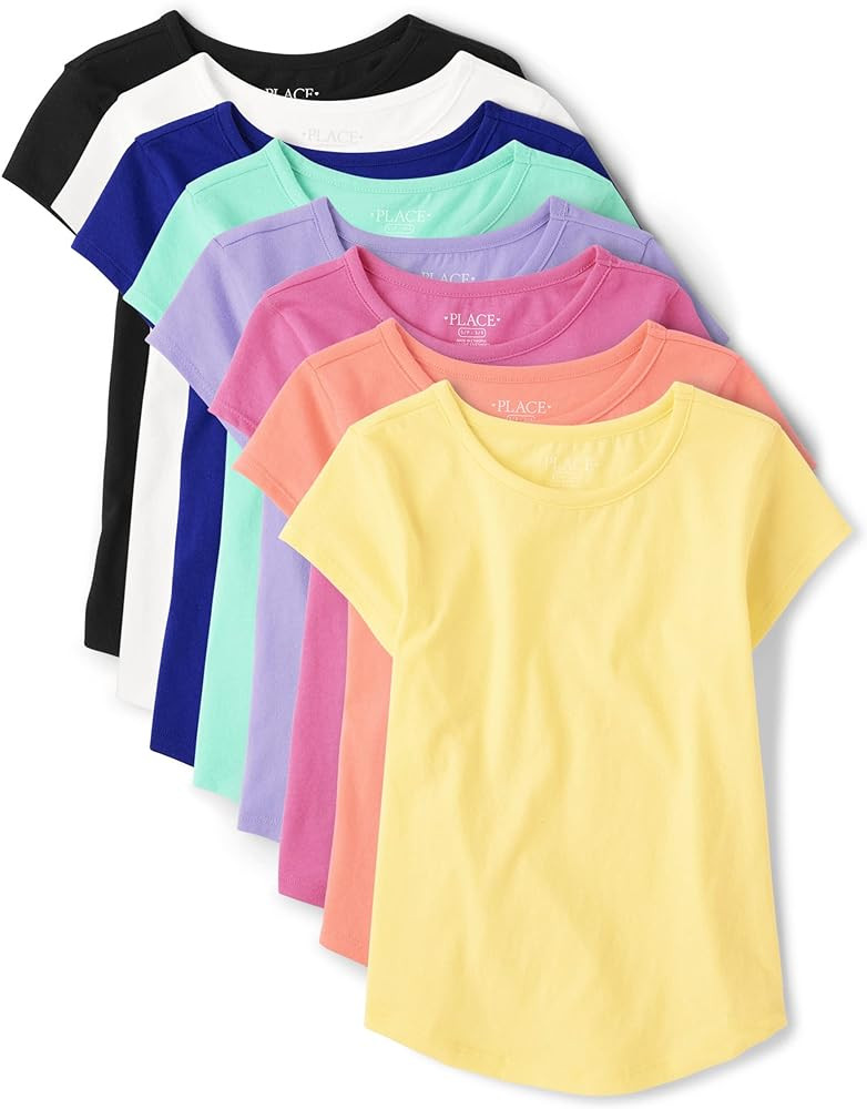 The Children's Place Girls Short Sleeve High Low Tee | Amazon (US)