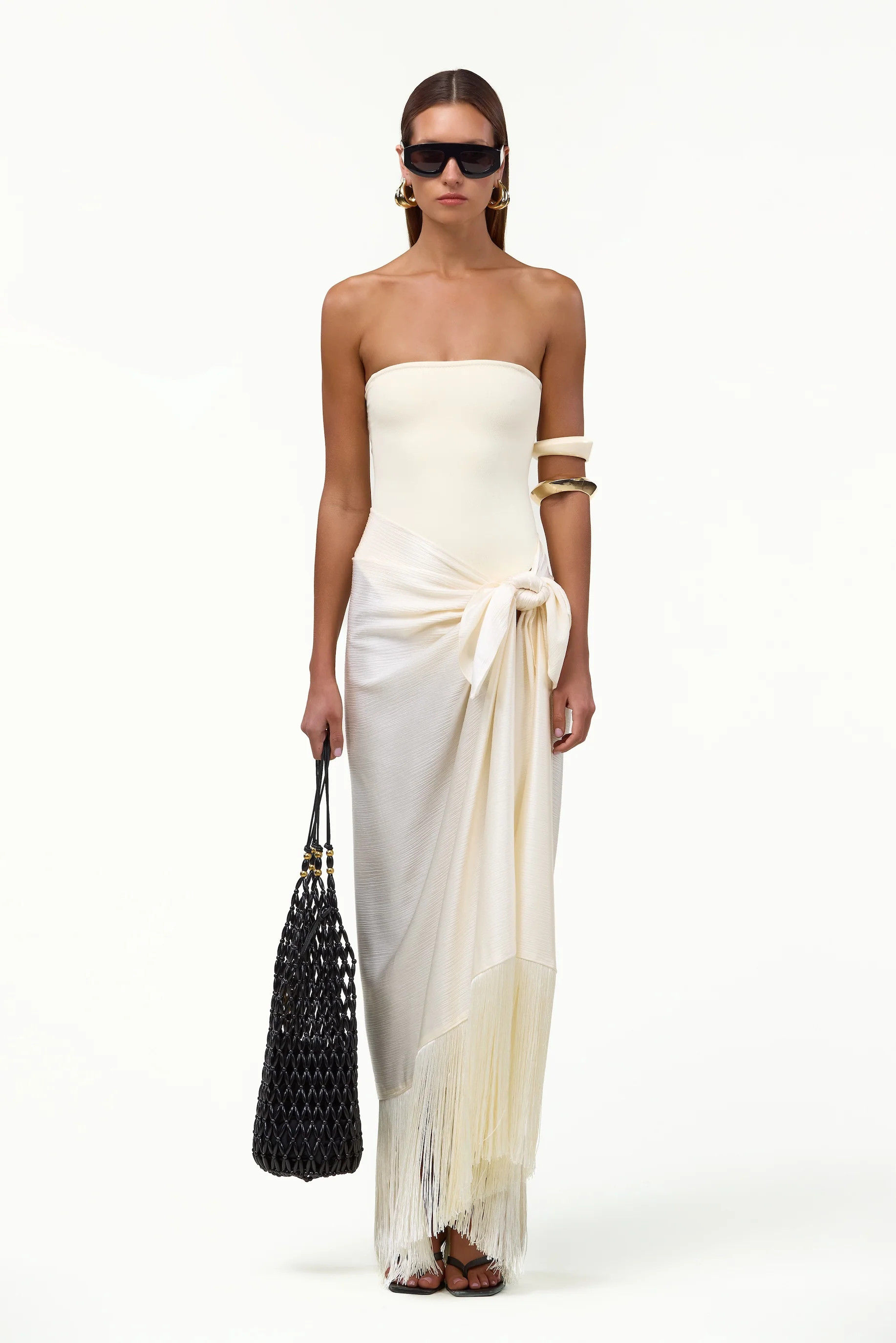 Fringe Sarong (Cream) | SAME