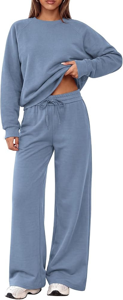 PRETTYGARDEN 2 Piece Lounge Sets Fall Matching Sweatsuits Women Clothing | Amazon (US)