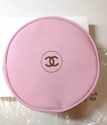 CHANEL Beauty Beige Cosmetic Bag Makeup Pouch VIP GIFT New, no box