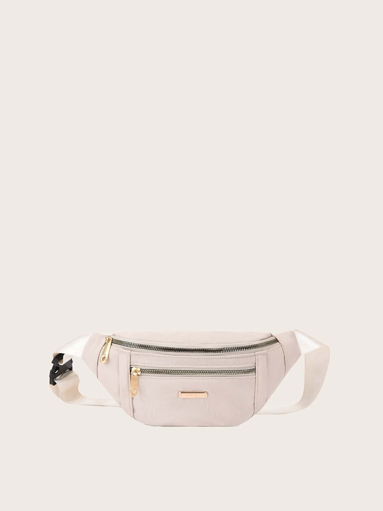 Metal Decor Release Buckle Detail Fanny Pack | SHEIN